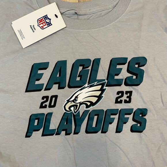 Nike Eagles 2023 NFL Playoffs Tee Women’s XXL Gray NWT Official NFL Shirt - Picture 3 of 9